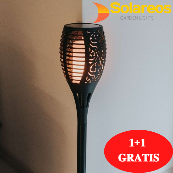 SOLAREOS® Vrtna solarna svjetiljka: 1+1 GRATIS