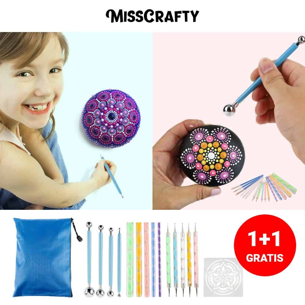 MISSCRAFTY® Set za slikanje mandale 1+1 GRATIS
