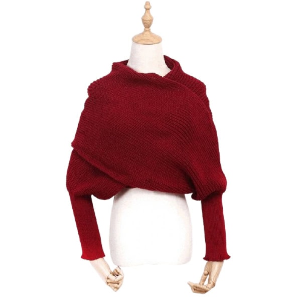 Vuneni šal s rukavima