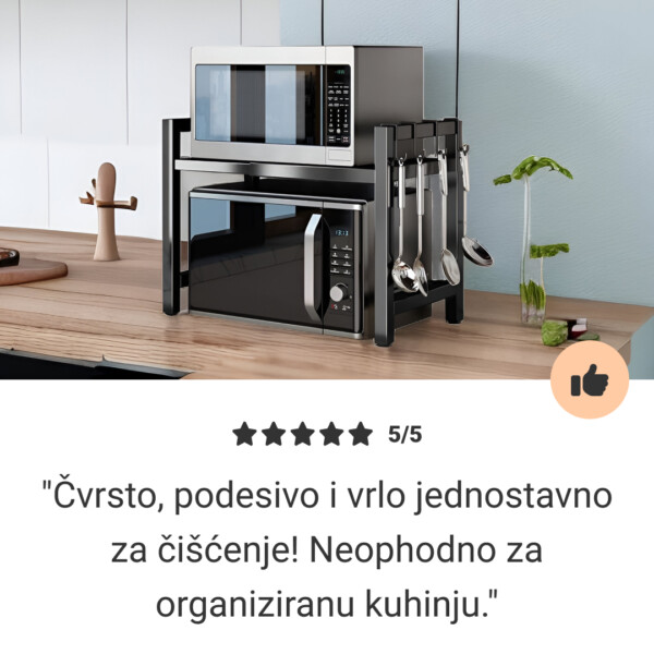 MicroRack™ Proširiva Polica za Mikrovalnu Pećnicu - Slika 8