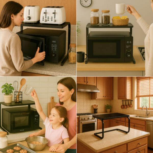 ELEVATE-KITCHEN™ - Metalni stalak za mikrovalnu pećnicu i električne uređaje - Slika 2