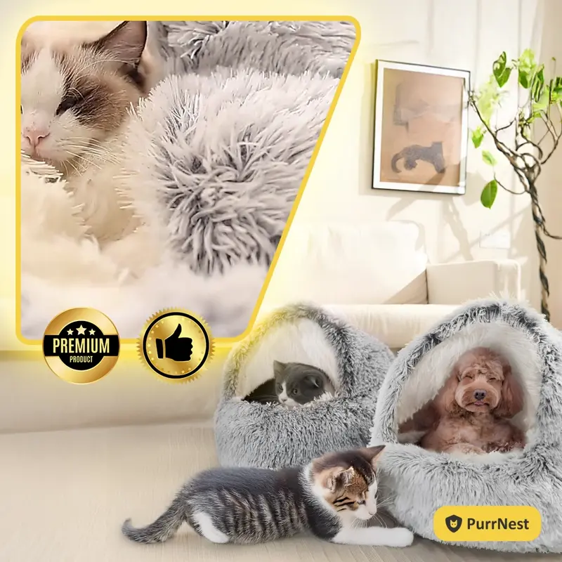 PurrNest - Antistresni Krevet za Životinje