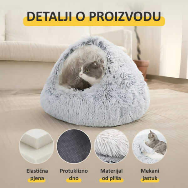 PurrNest - Antistresni Krevet za Životinje - Slika 3