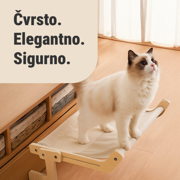 Krevet za mačke za noćni ormarić KittyNap™ - Slika 2