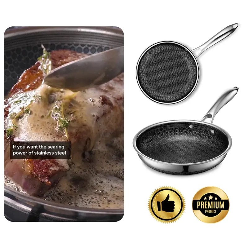 WokMaster™ - Hibridna Tava s Neprianjajućim Premazom