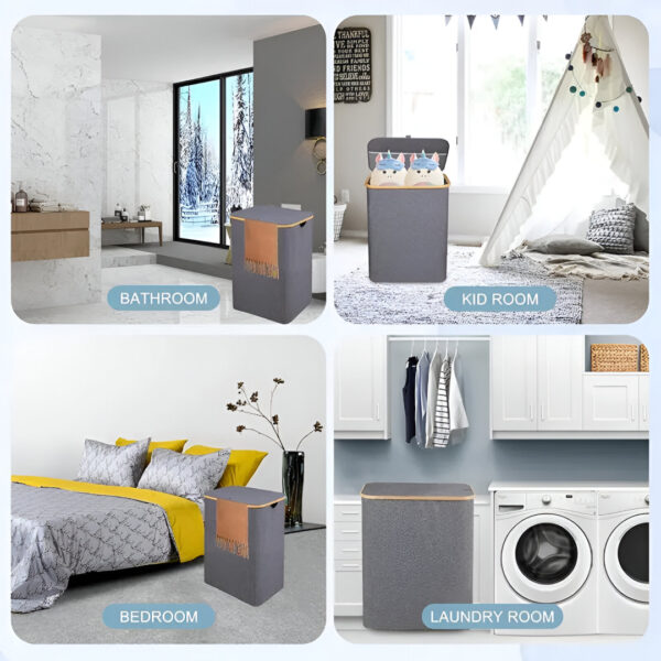 LaundryEase™ - Košara za rublje s tri pretinca - Slika 3
