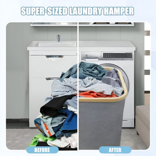 LaundryEase™ - Košara za rublje s tri pretinca - Slika 4