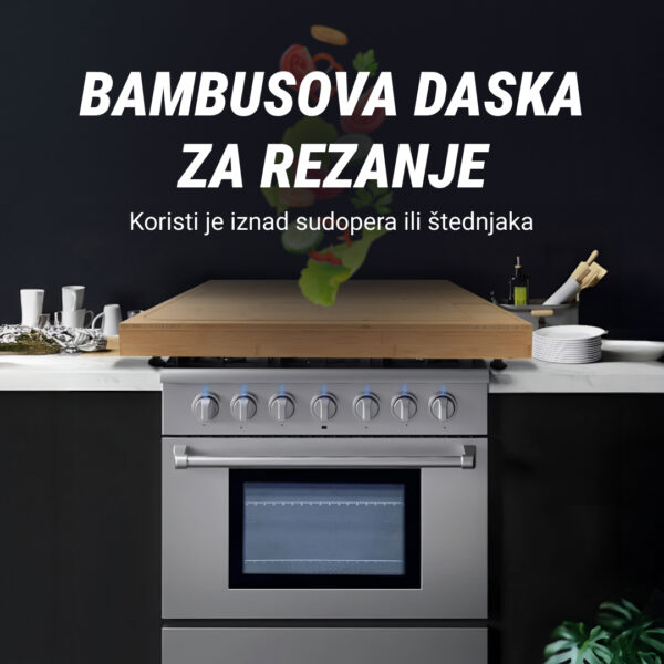 BambooCraft™ - Daska za rezanje od bambusa ekstra velika s uklonjivim nogama - Slika 2