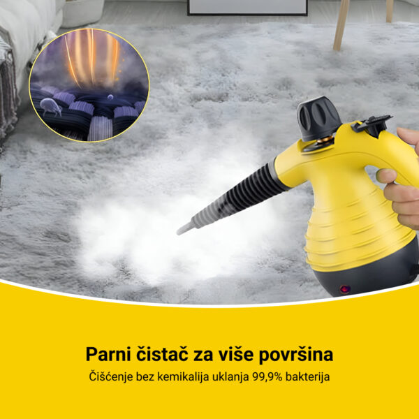 STEAMY® Parni čistač s tlačnim zrakom – Sve u jednom s 9 ekskluzivnih dodataka - Slika 2