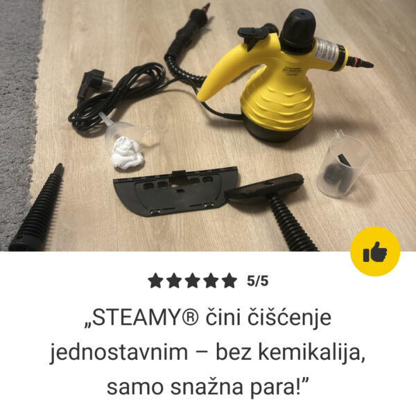 STEAMY® Parni čistač s tlačnim zrakom – Sve u jednom s 9 ekskluzivnih dodataka - Slika 7