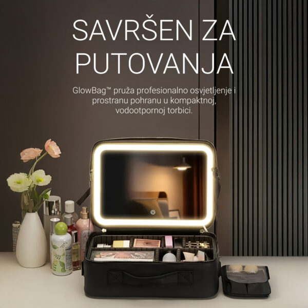 GlowBag™ - Prijenosna torbica za šminku s osvijetljenim ogledalom - Slika 2