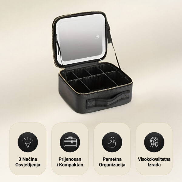 GlowBag™ - Prijenosna torbica za šminku s osvijetljenim ogledalom - Slika 5