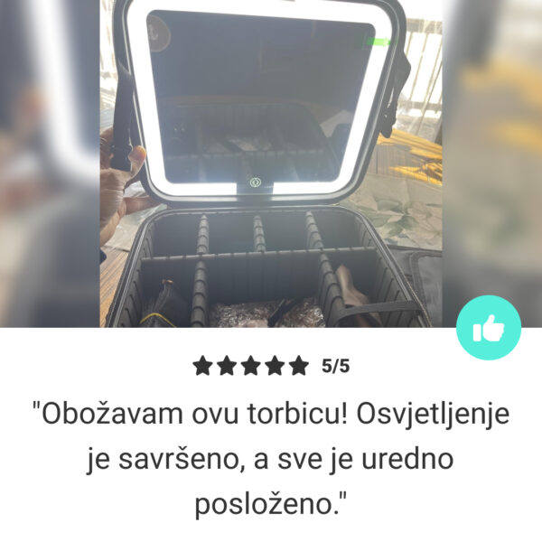GlowBag™ - Prijenosna torbica za šminku s osvijetljenim ogledalom - Slika 7