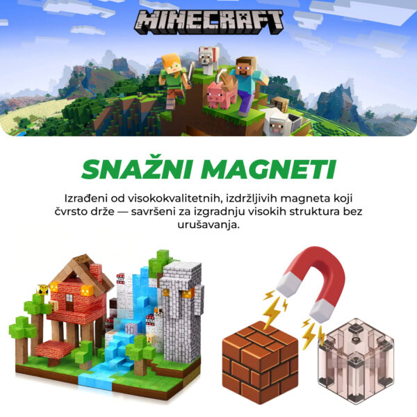 BuildEase™ - Magnetni Blokovi za Gradnju - Slika 2