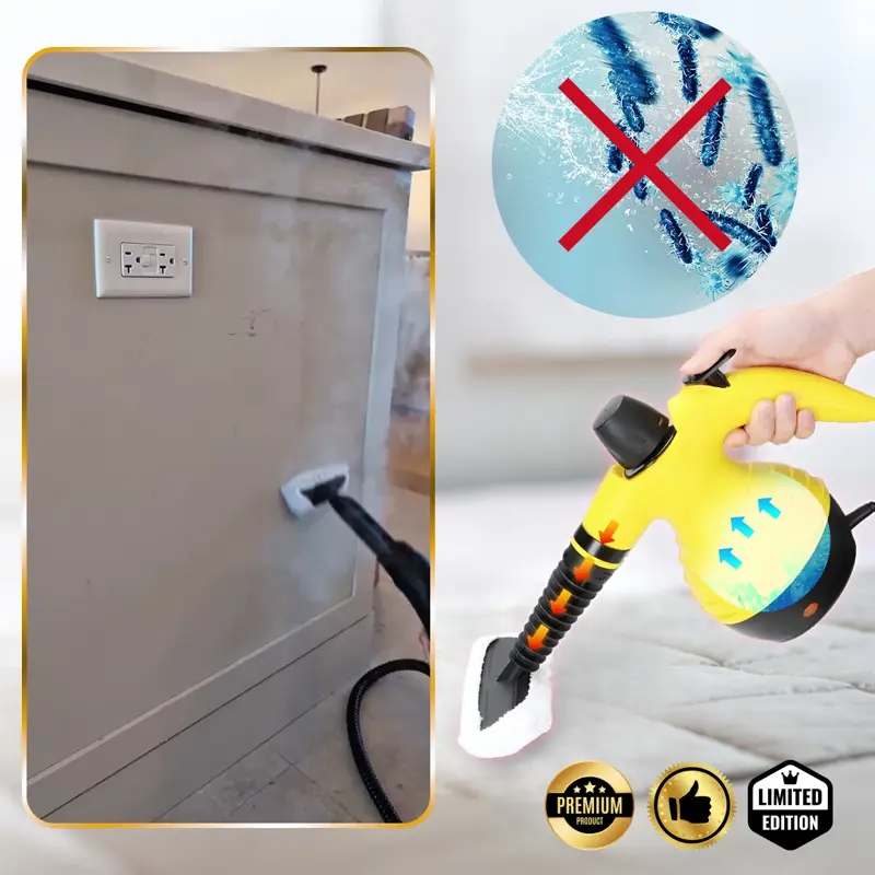 STEAMY® Parni čistač s tlačnim zrakom – Sve u jednom s 9 ekskluzivnih dodataka