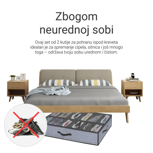StoreEase™ - Organizator cipela ispod kreveta - Slika 2