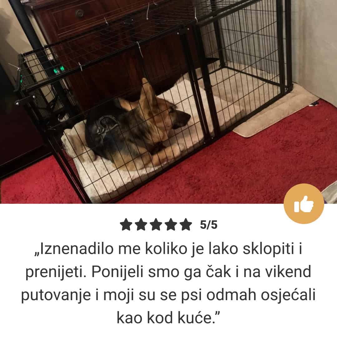 Pawz™ - Sklopivi višenamjenski ograđeni prostor za pse s vratima i uklonjivim krovom - Slika 6