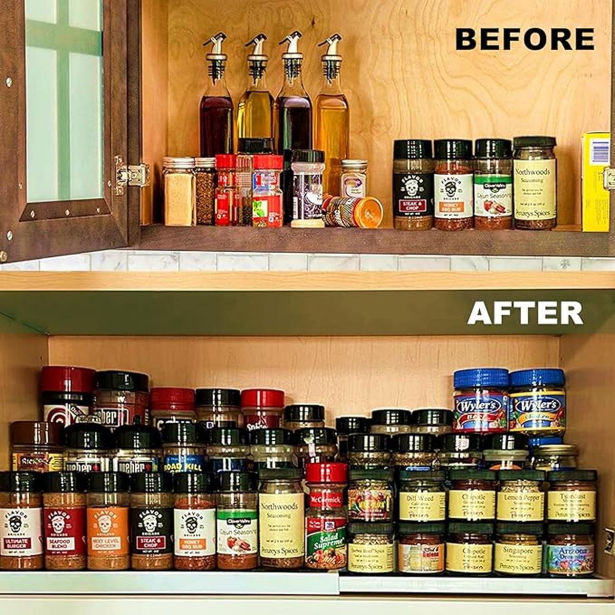 Sortiva™ - Podesiva polica s 3 razine za višenamjensku organizaciju - 2 komada - Slika 2