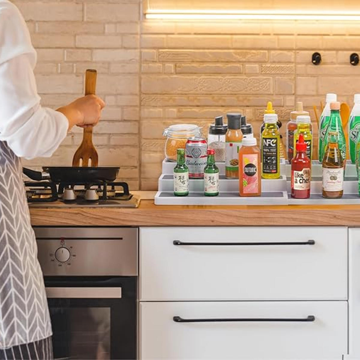 Sortiva™ - Podesiva polica s 3 razine za višenamjensku organizaciju - 2 komada - Slika 3