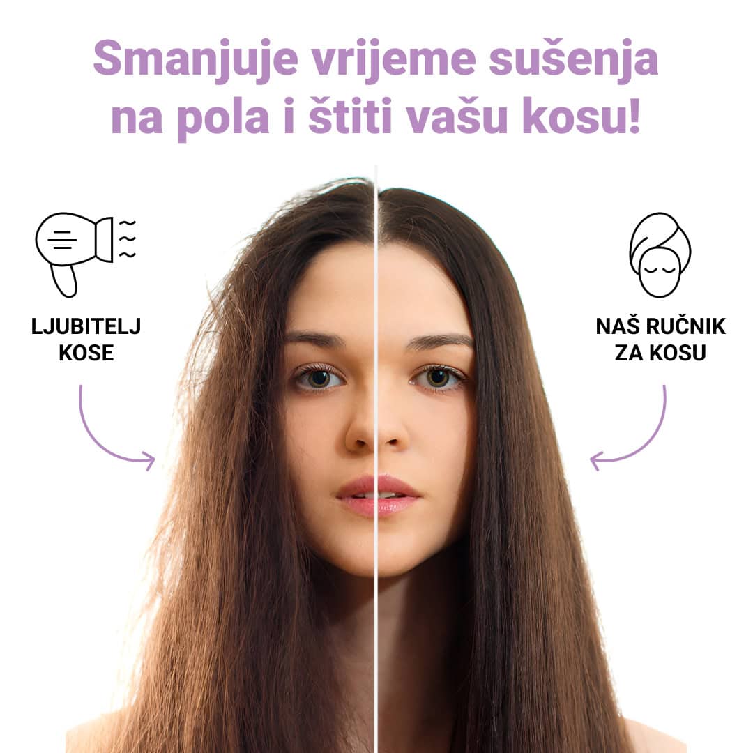 HAIRGLOW® – Ručnik Za Kosu Brzog Sušenja (1+1 GRATIS) - Slika 2