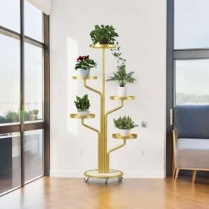 Alternative view of Floro™ - Elegantno postolje za biljke s 5 razina s kotačima